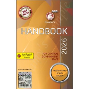 Swamy's Handbook for Central Government Staff (CGS) 2026 (G-16) Free Delivery